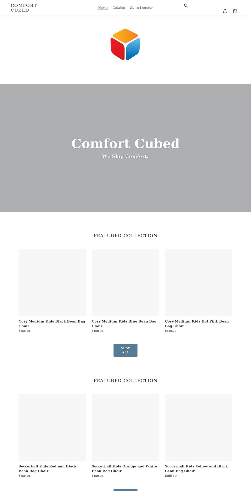 comfortcubed.com shopify website screenshot