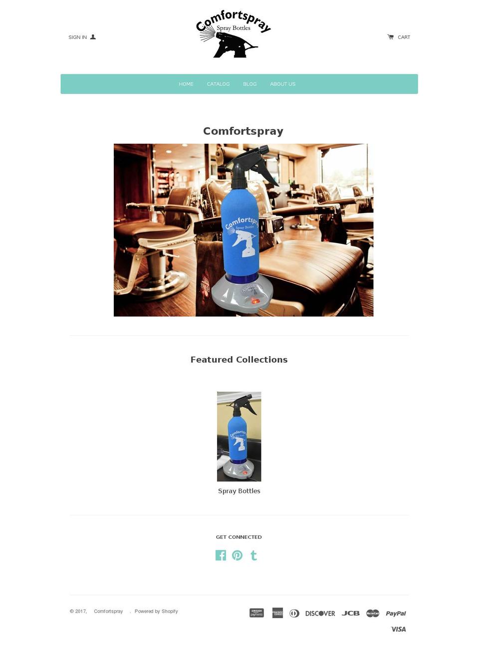 comfortspray.com shopify website screenshot