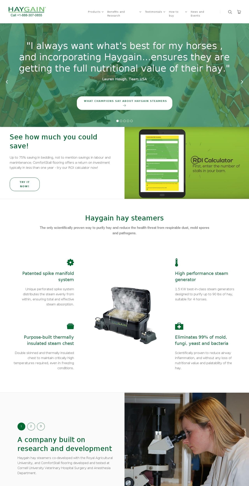 comfortstalls.com — Shopify storefront screenshot