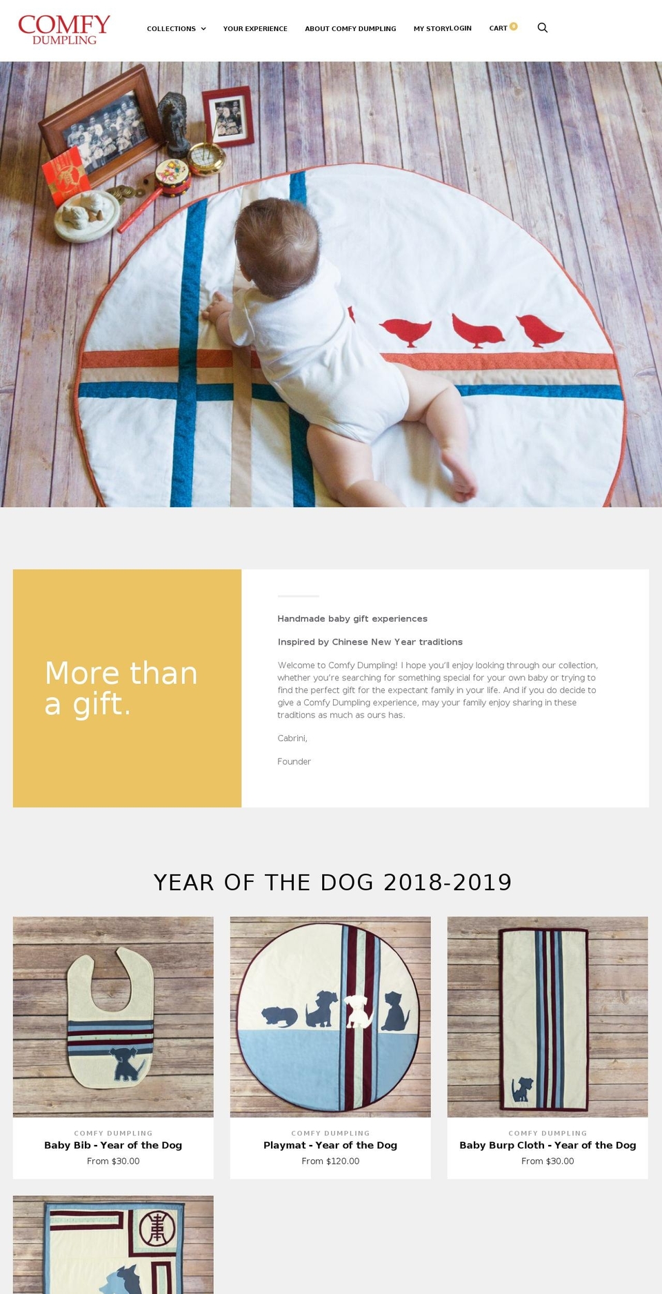 comfydumpling.com — Shopify storefront screenshot