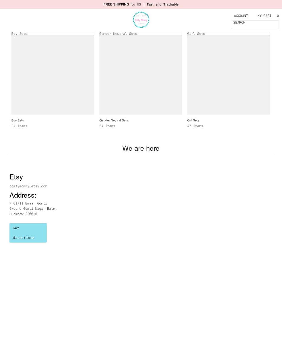comfymommyshop.com shopify website screenshot