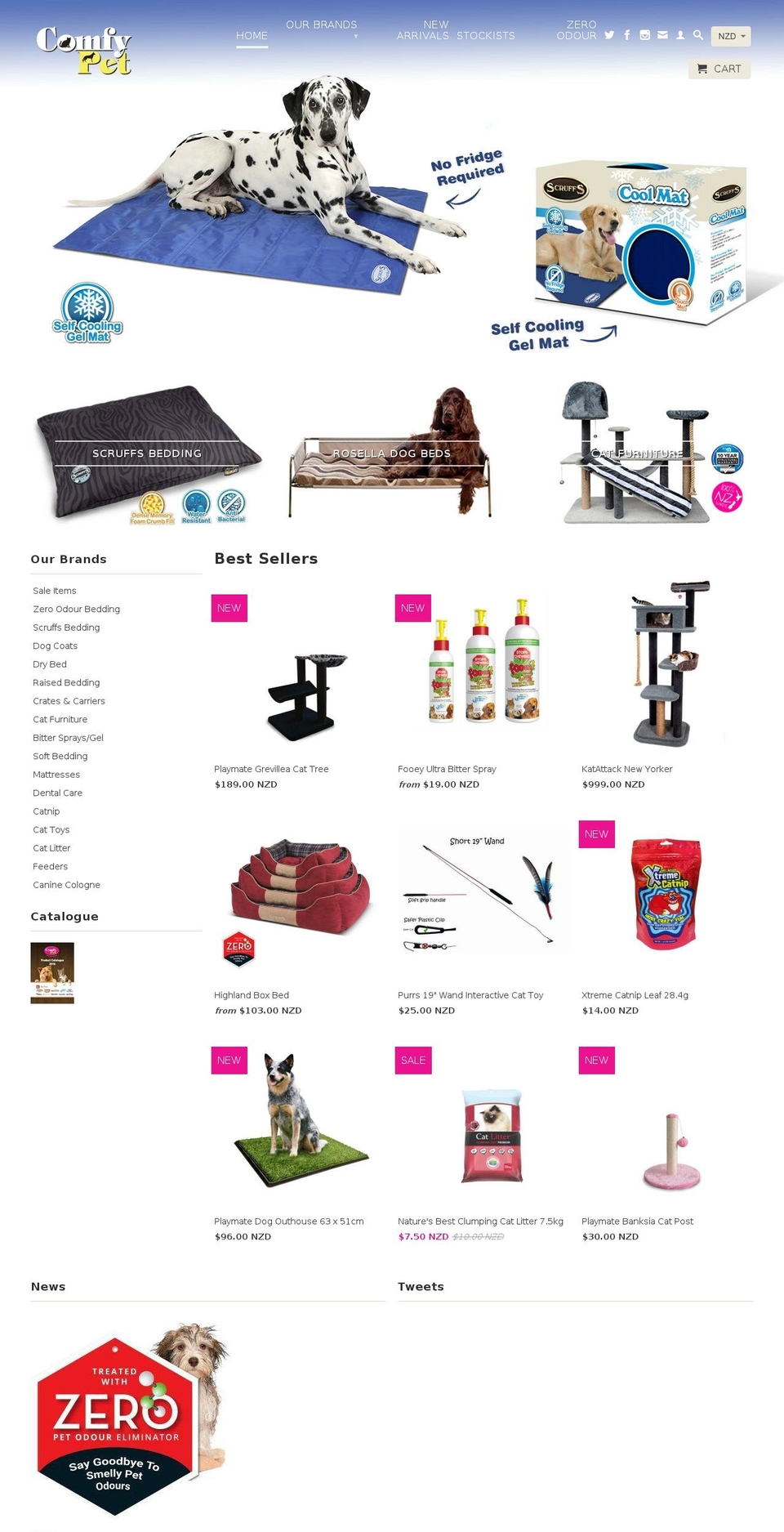 comfypet.co.nz shopify website screenshot