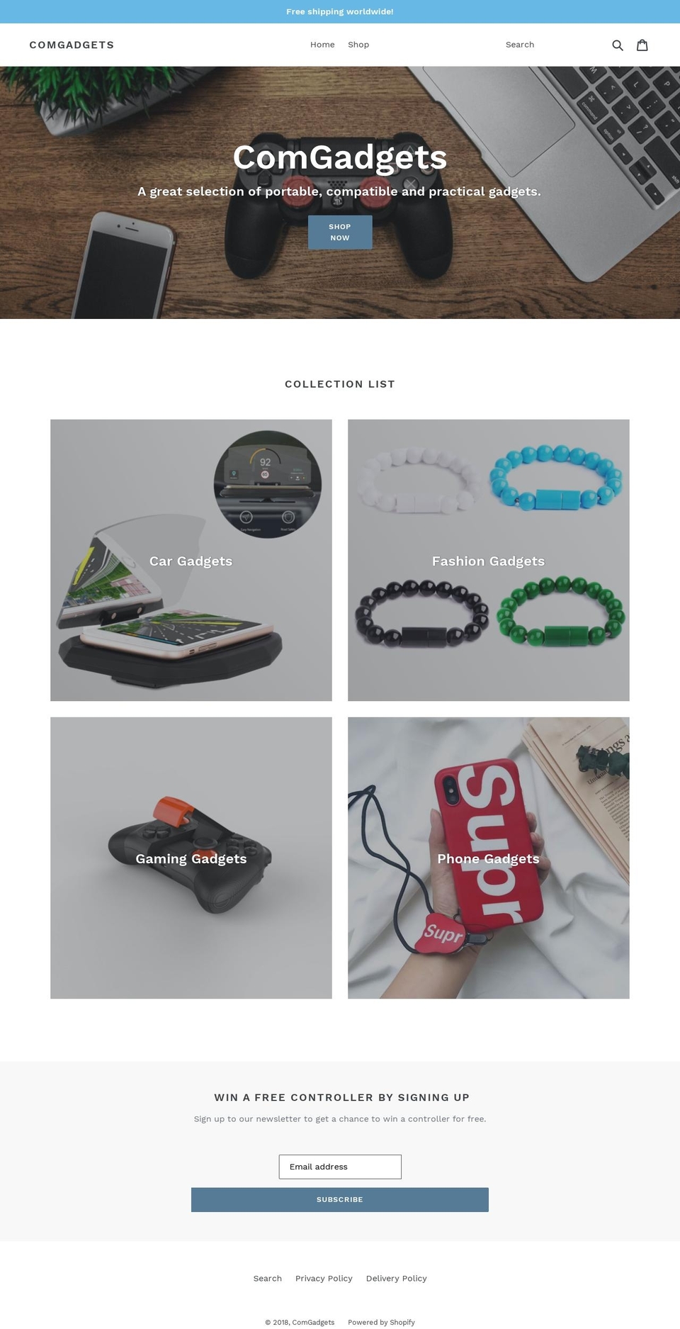 comgadgets.com — Shopify storefront screenshot