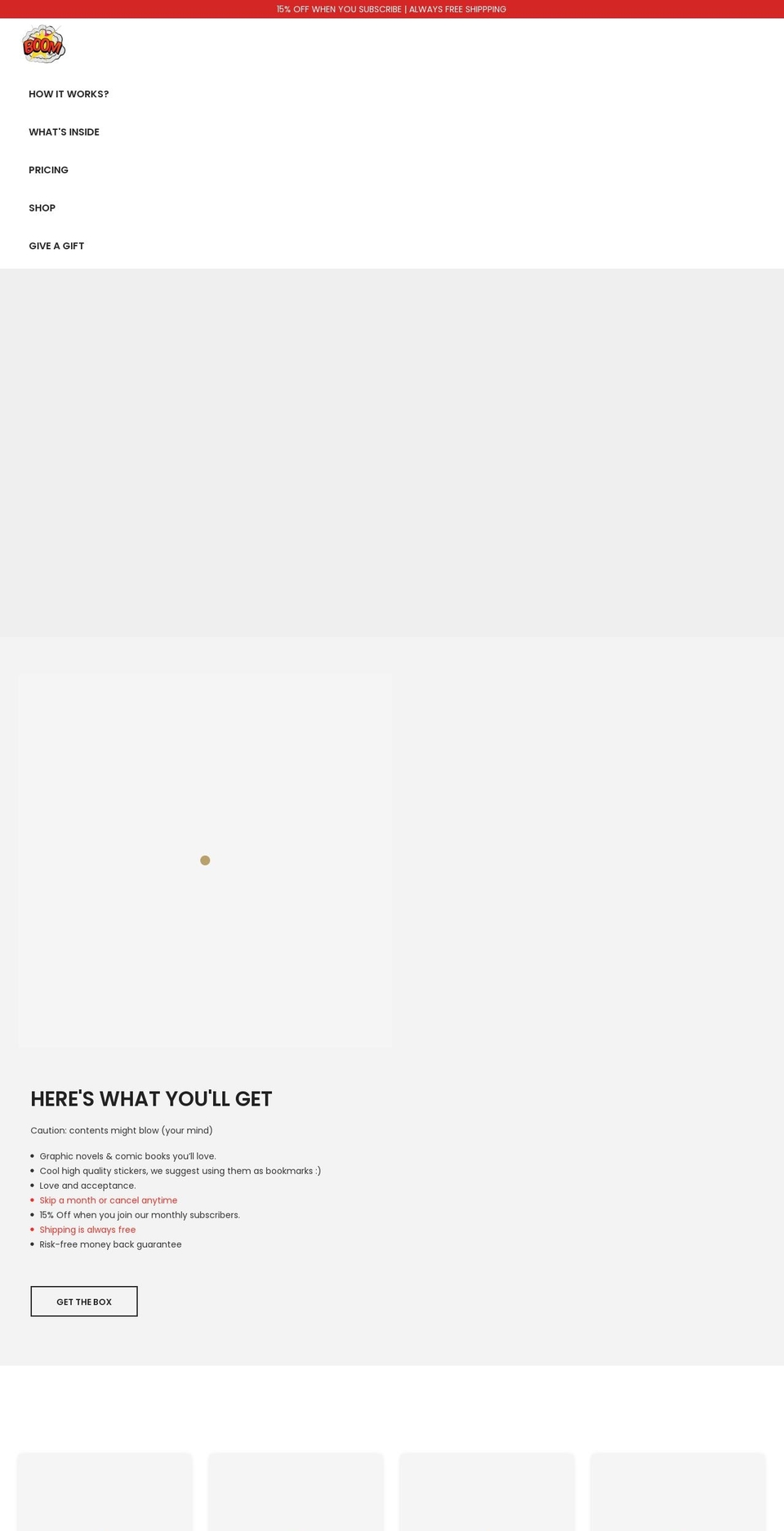 Codo- Shopify theme site example comic-boom.com