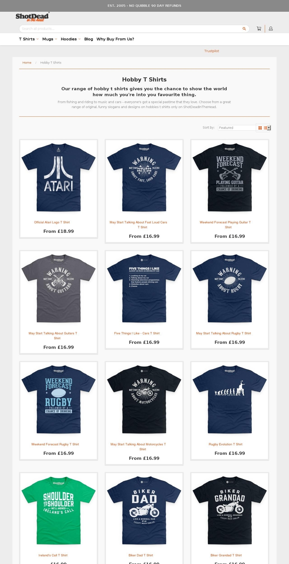 Greenhouse 1.0.3 Shopify theme site example comic-tees.com