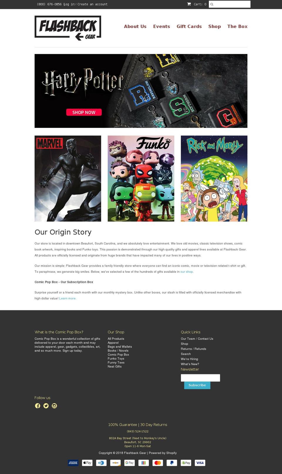 comicpopbox.com — Shopify storefront screenshot