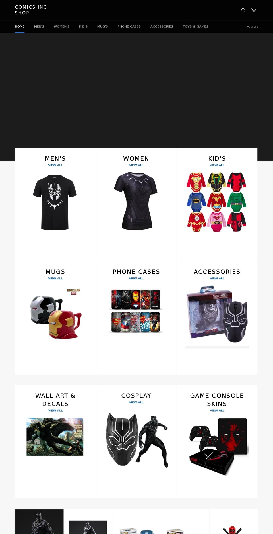 comicsincfacts.com shopify website screenshot