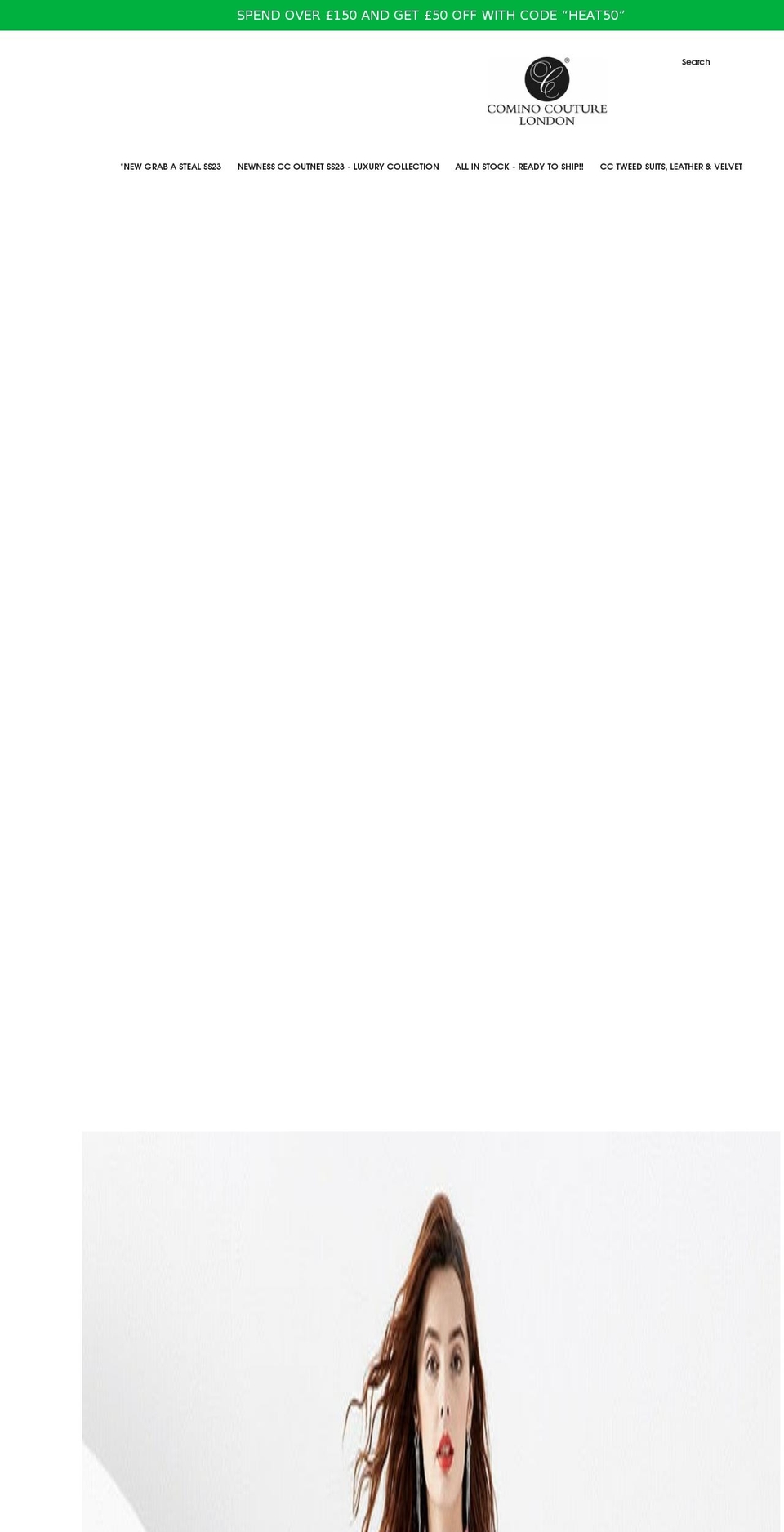 cominocouturelondon.com shopify website screenshot