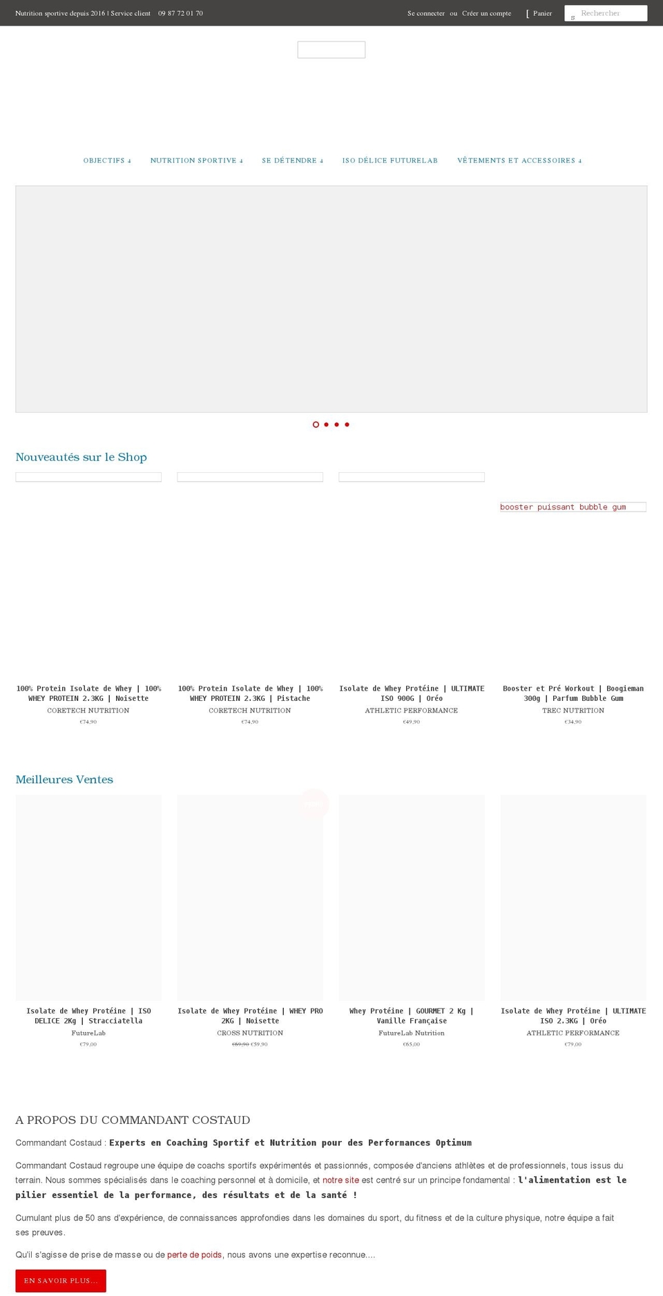 commandant-costaud-shop.com shopify website screenshot