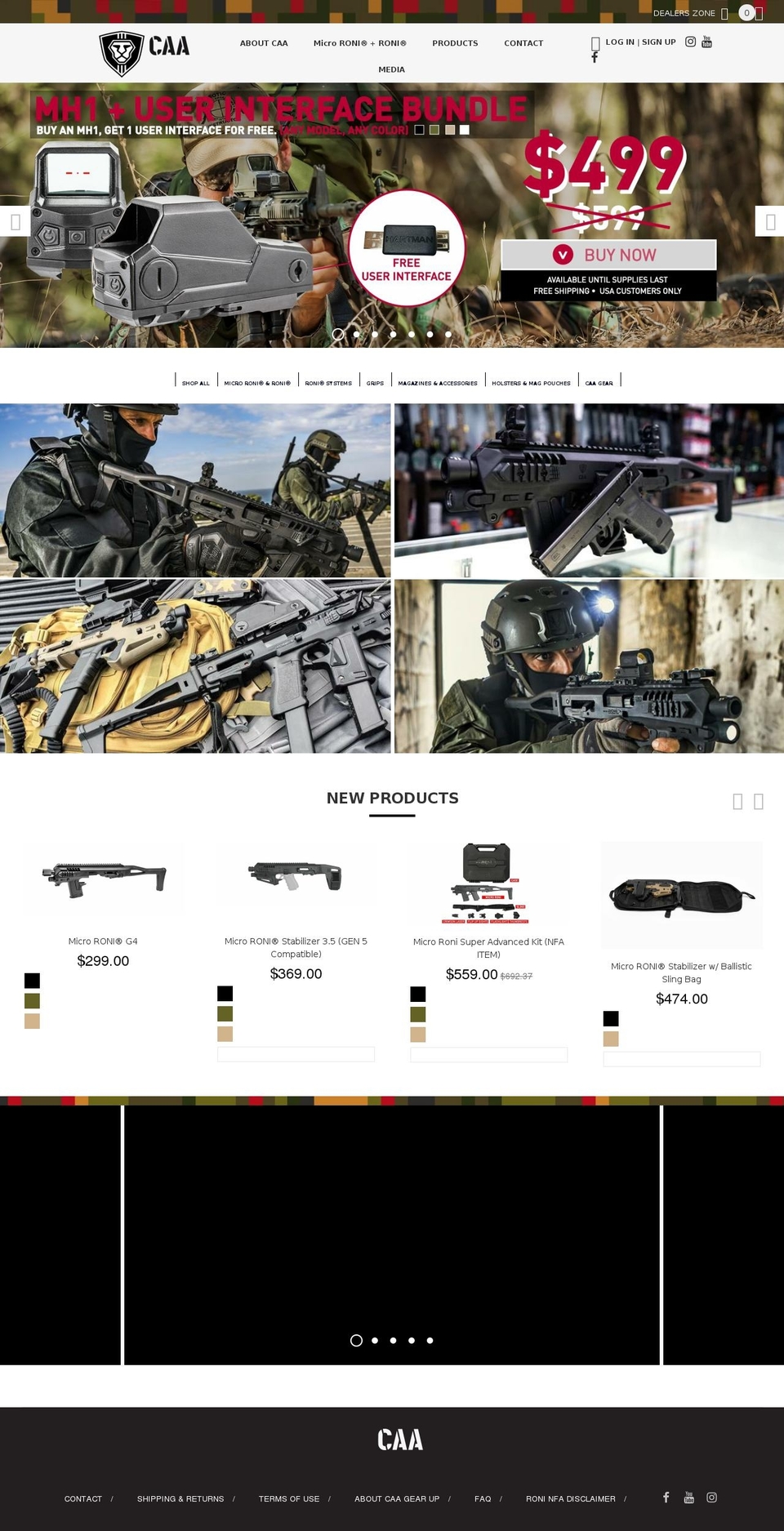 Apolo-V2 Rev Shopify theme site example commandarmsaccessories.com