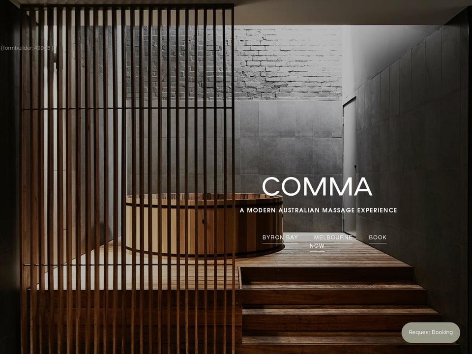 commaspaces.com shopify website screenshot