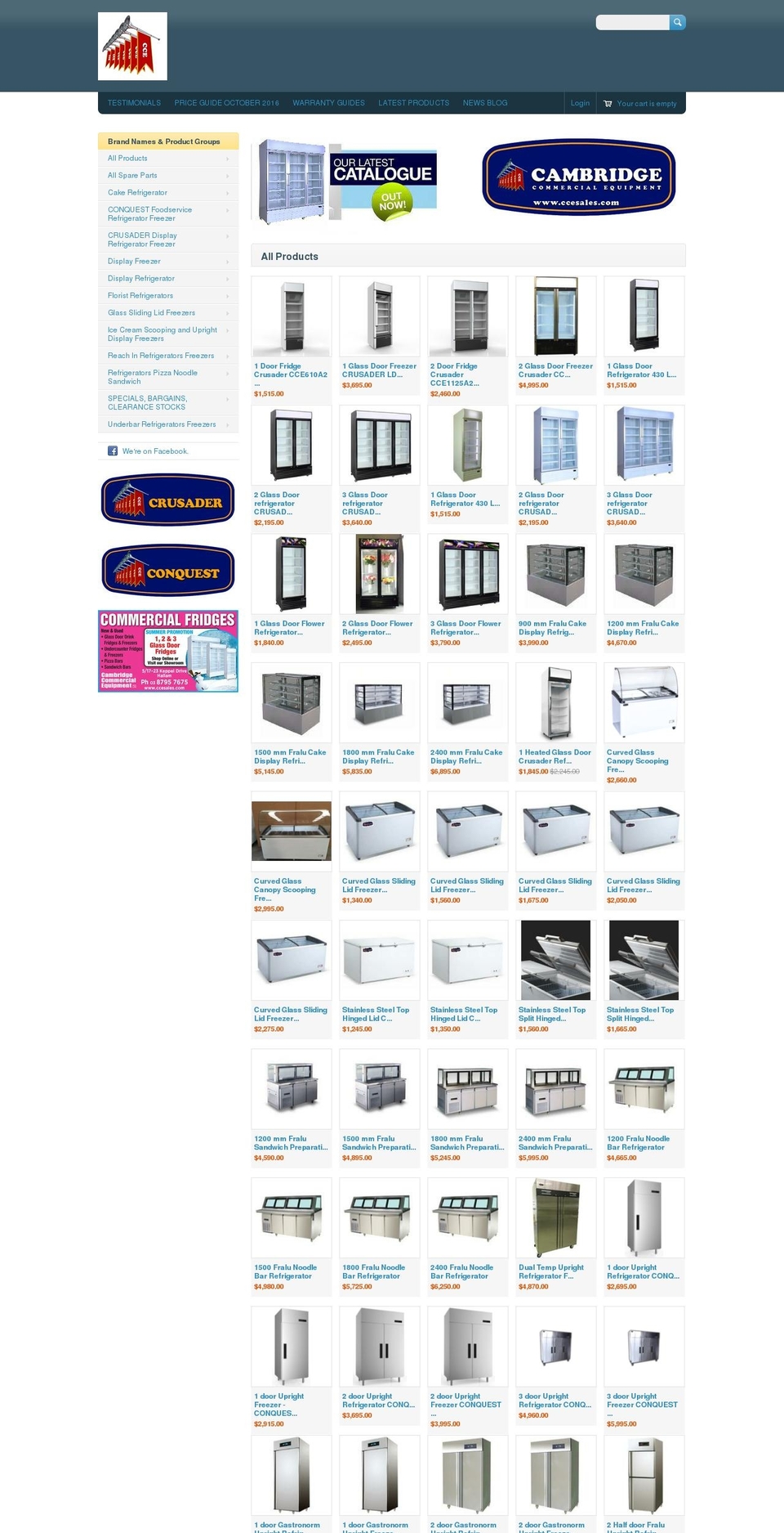 commercialrefrigerationaustralia.com shopify website screenshot