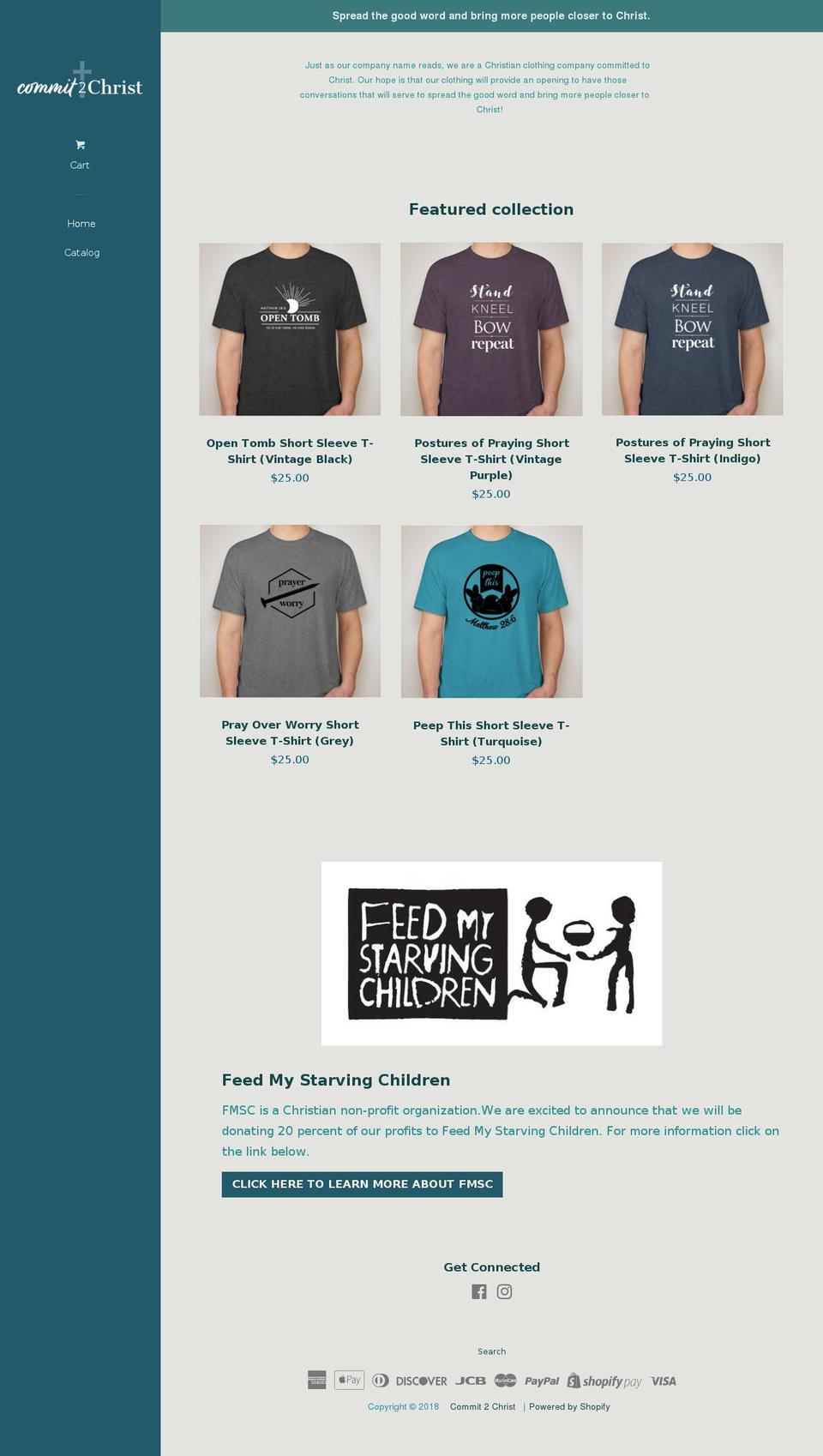 commit2christ.com — Shopify storefront screenshot