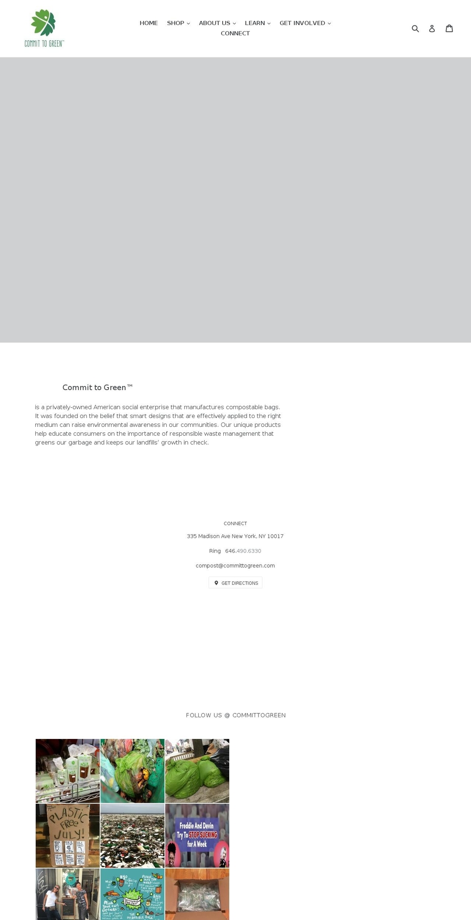 committogreen.com shopify website screenshot