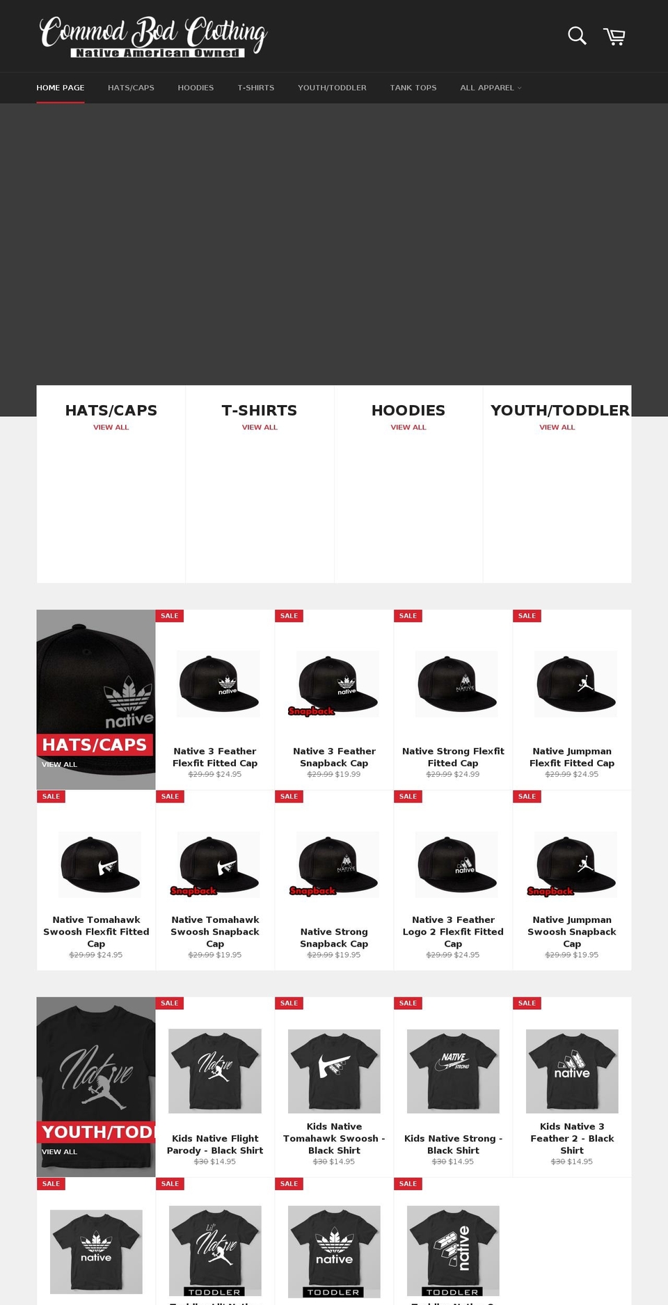 commodbod.com shopify website screenshot