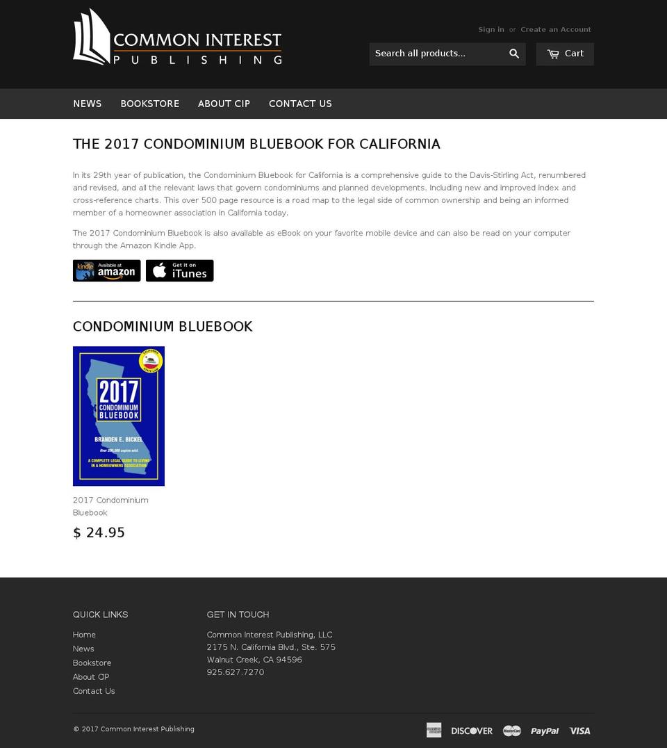 common-interest-publishing.com shopify website screenshot