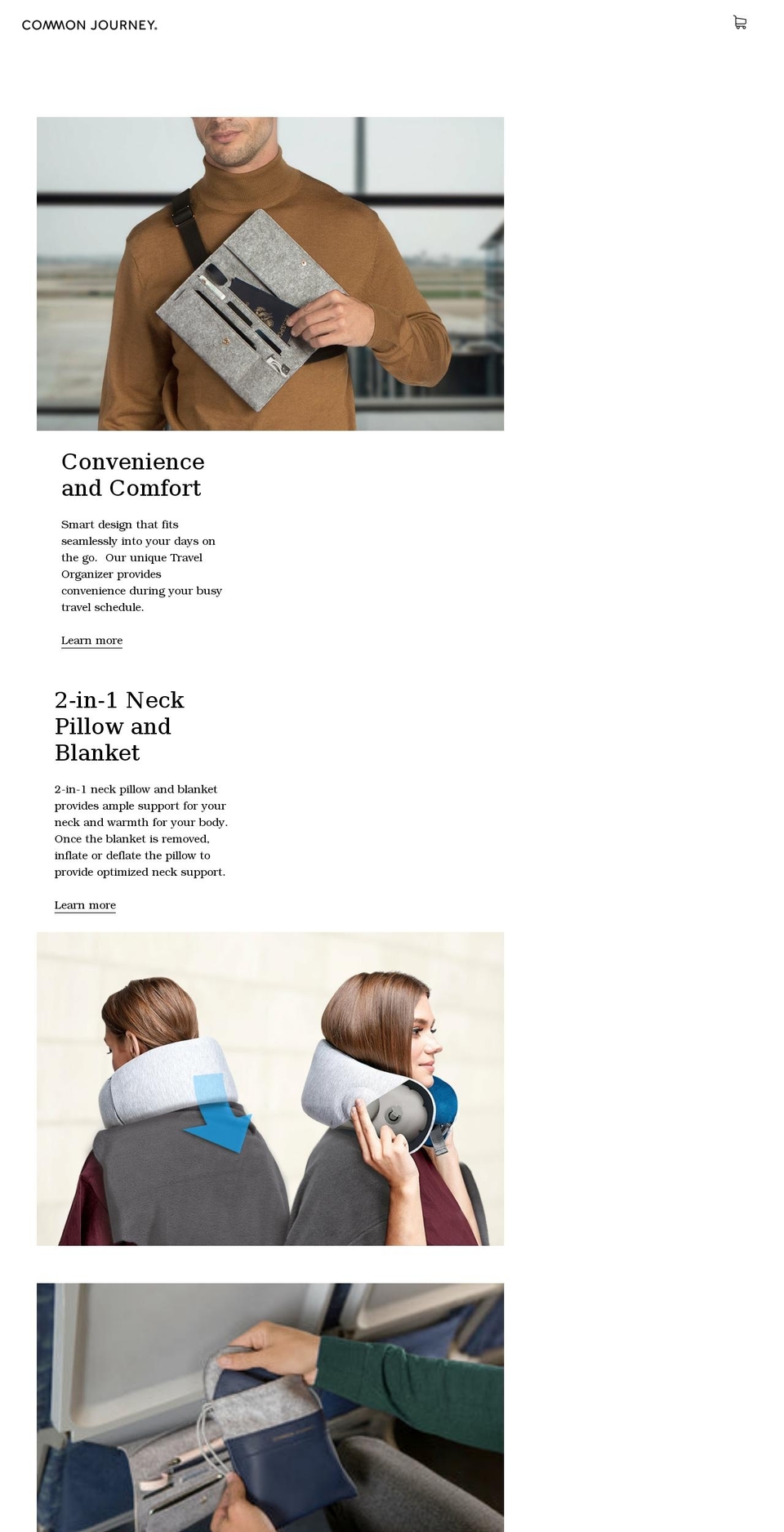common-journey.com shopify website screenshot