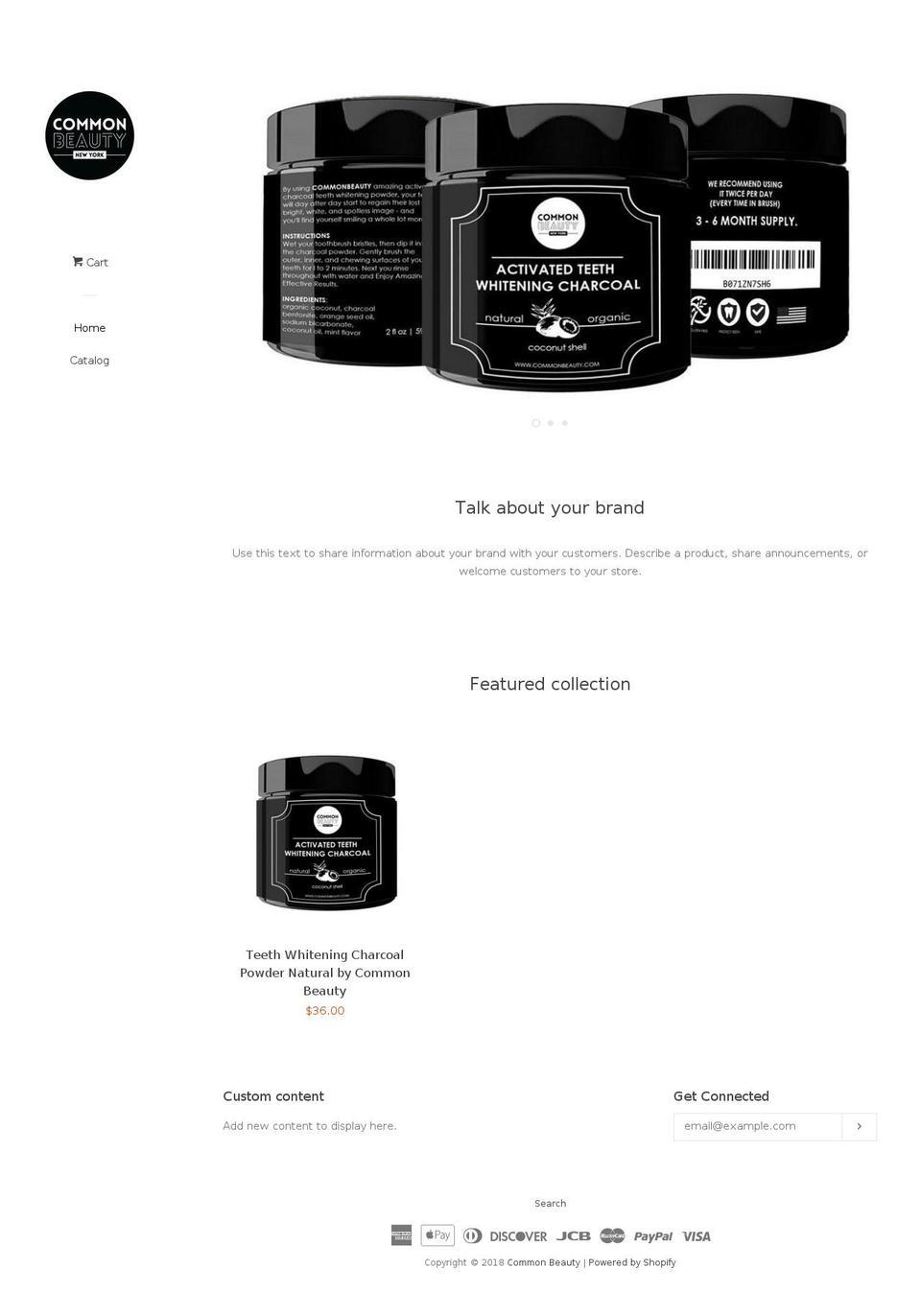 commonbeauty.com — Shopify storefront screenshot