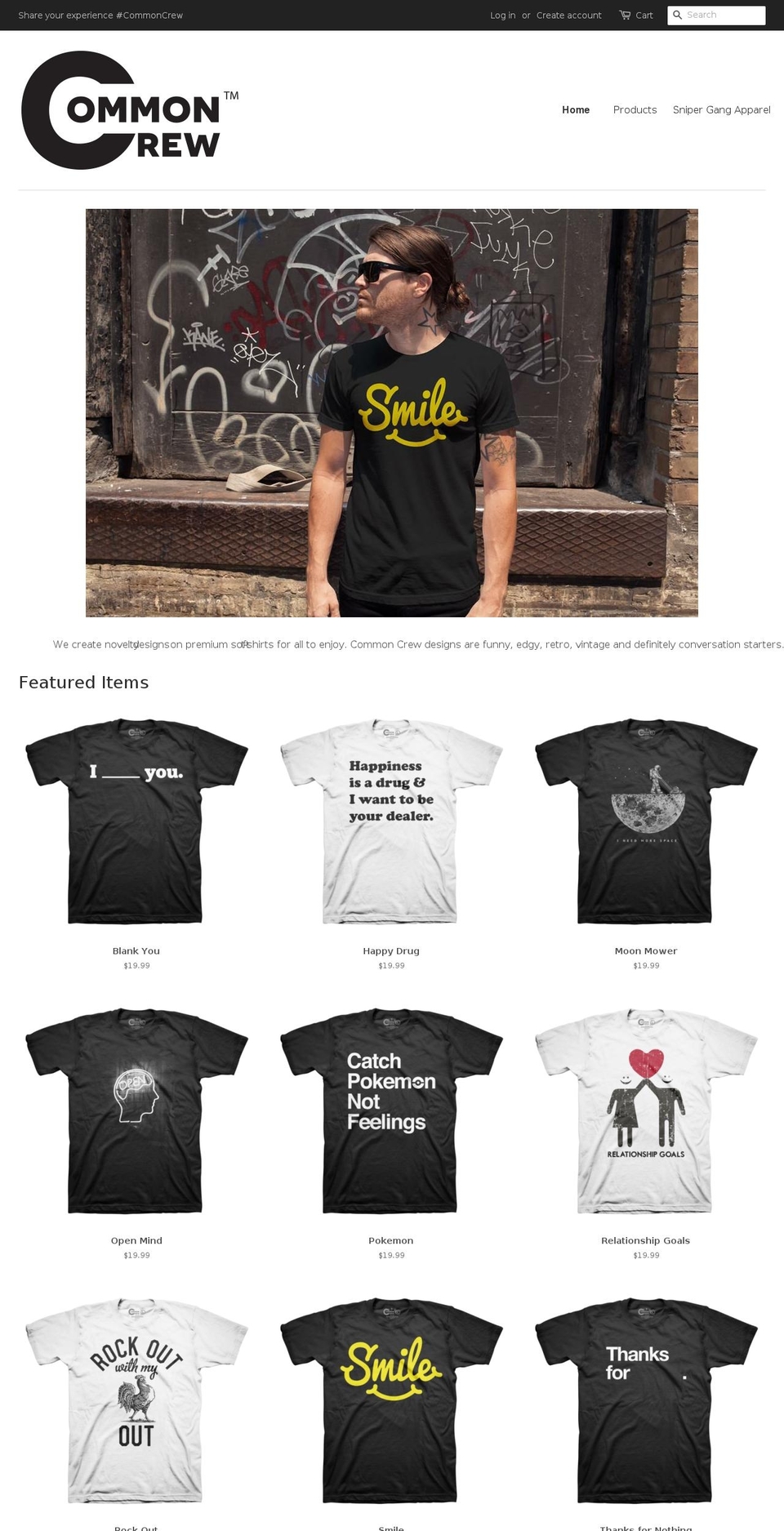 commoncrewco.com — Shopify storefront screenshot