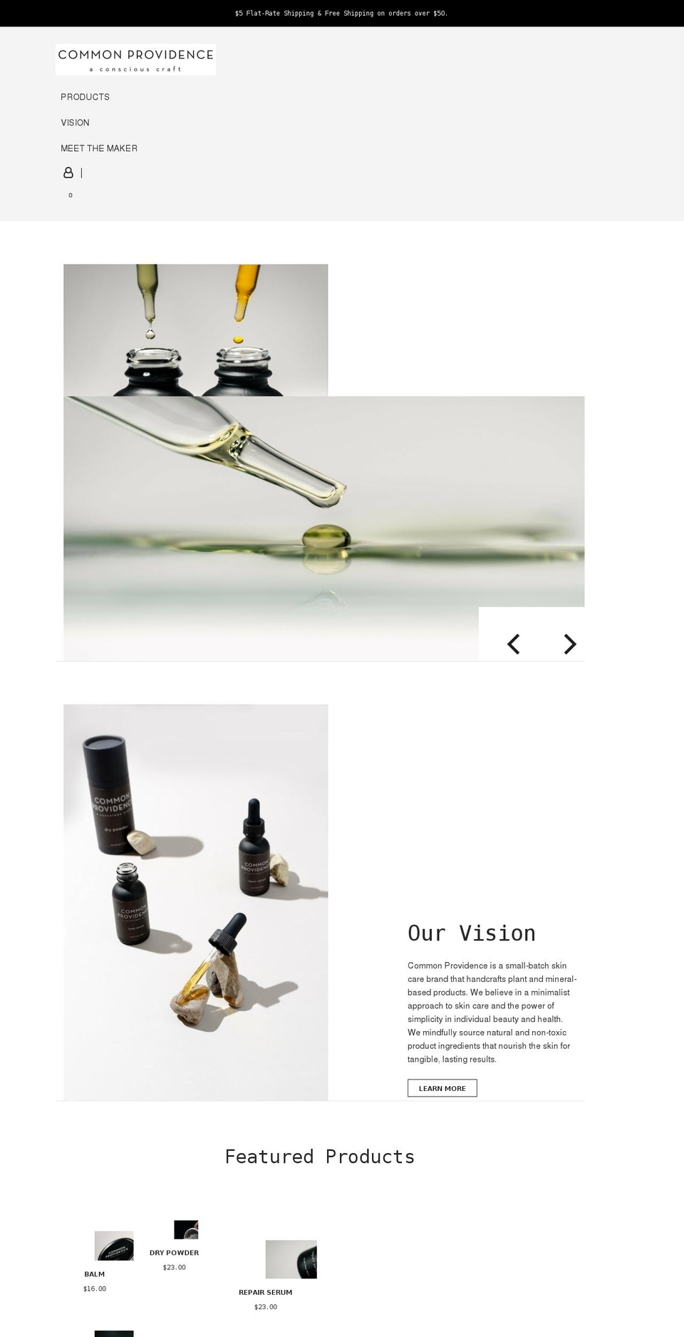 commonprovidence.com shopify website screenshot