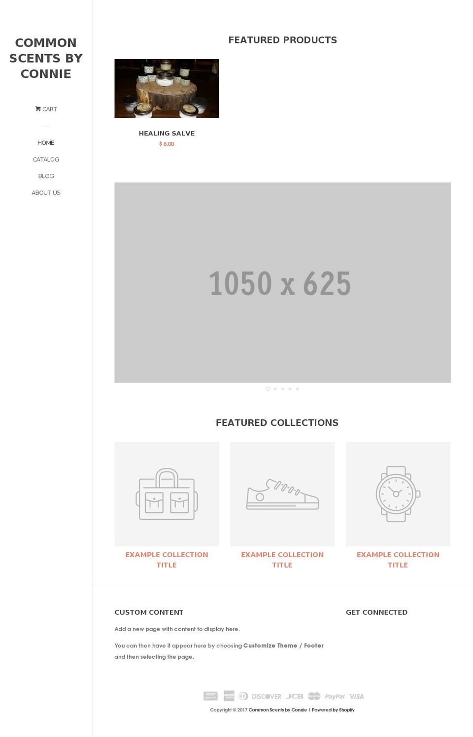commonscentsbyconnie.com shopify website screenshot