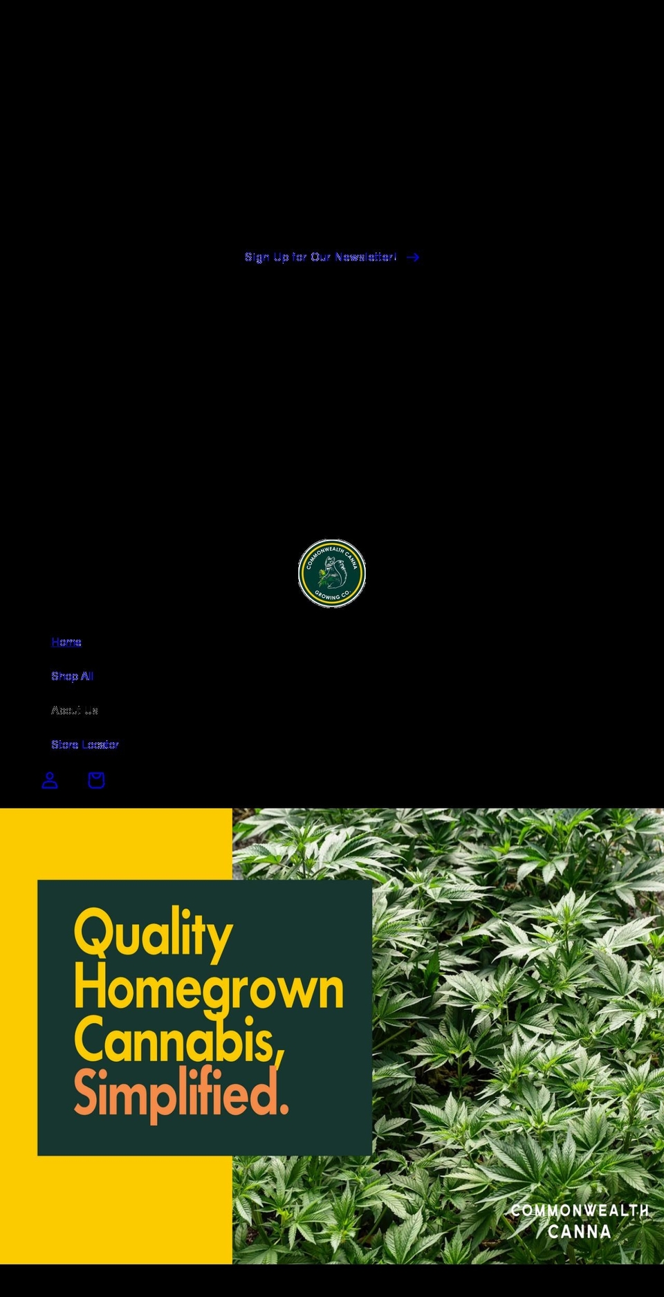 commonwealth-canna.com shopify website screenshot