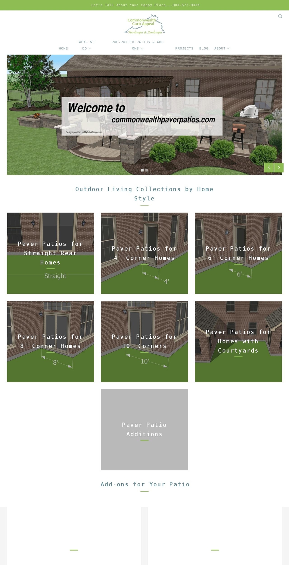 commonwealthpaverpatios.com shopify website screenshot