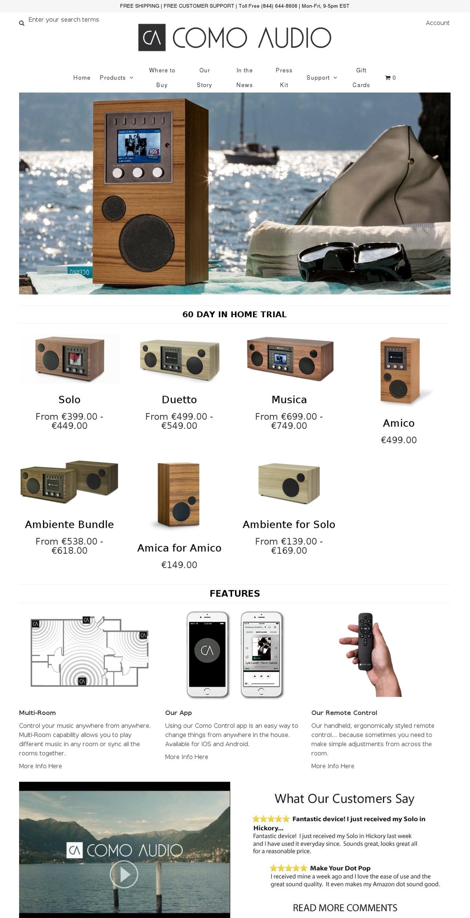 Como Audio - 091216 Shopify theme site example comoaudio.eu