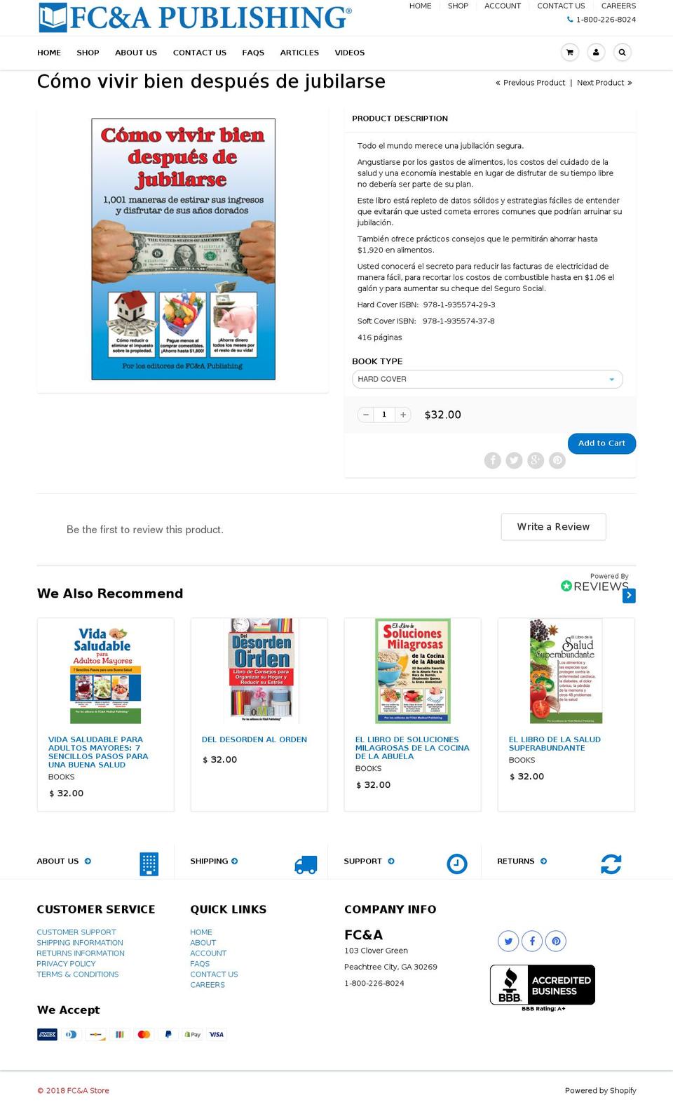 comovivirbiendespuesdejubilarse.com — Shopify storefront screenshot