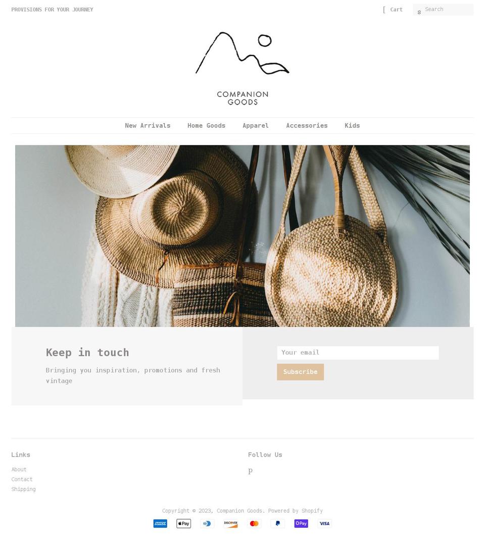 companiongoods.ca shopify website screenshot