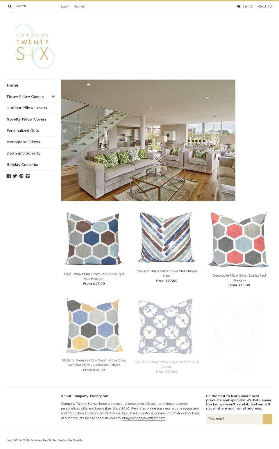 companytwentysix.com — Shopify storefront screenshot