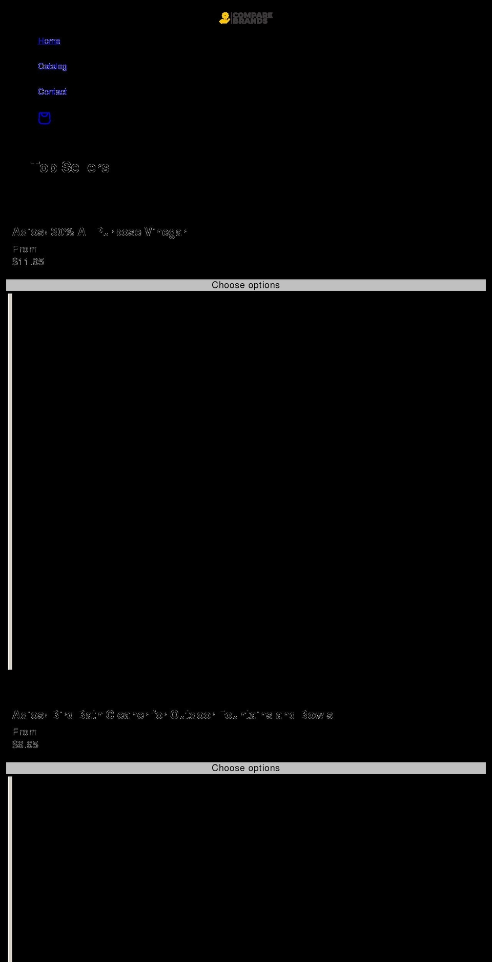 comparebrands.net shopify website screenshot