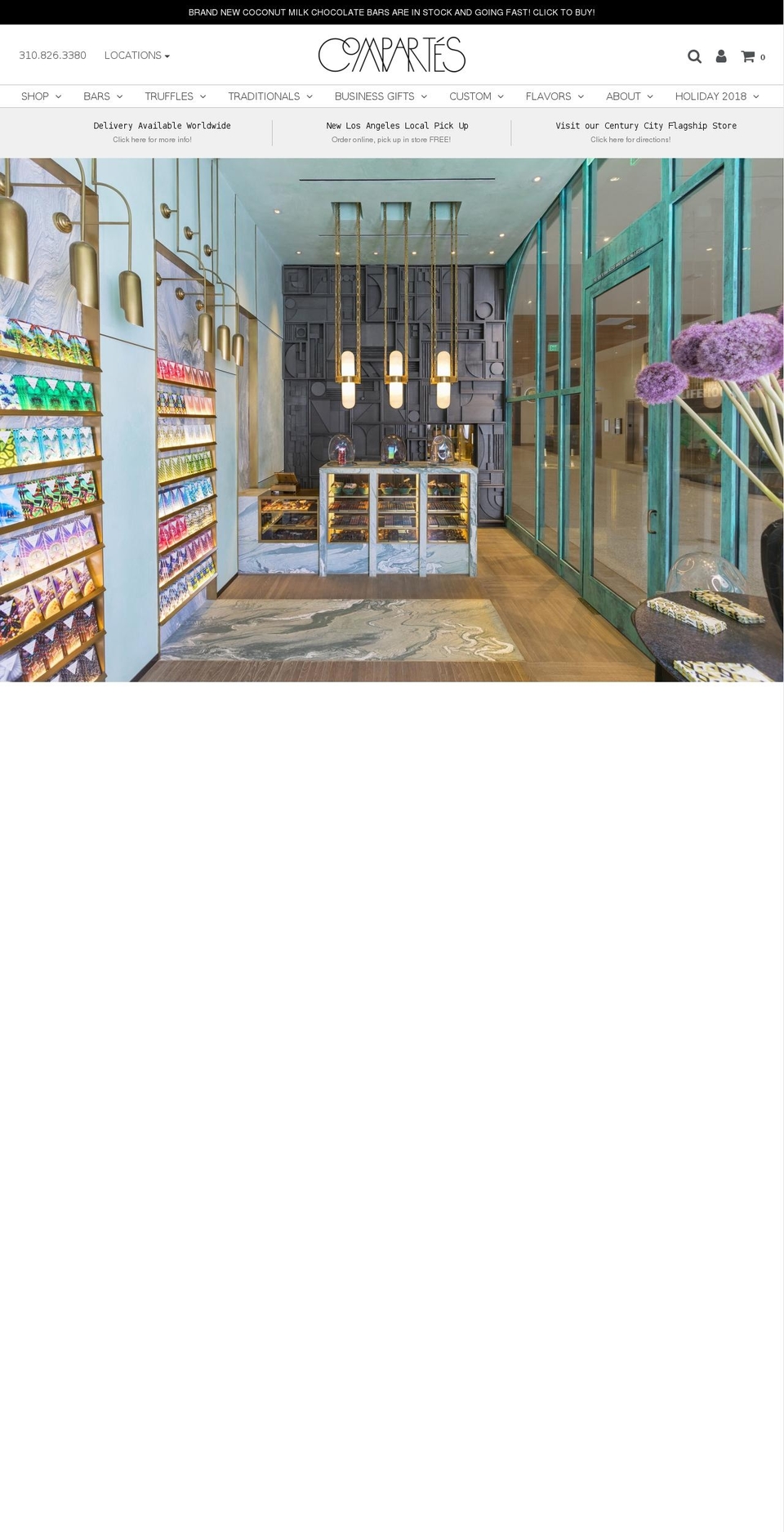 comparteschocolatier.com shopify website screenshot
