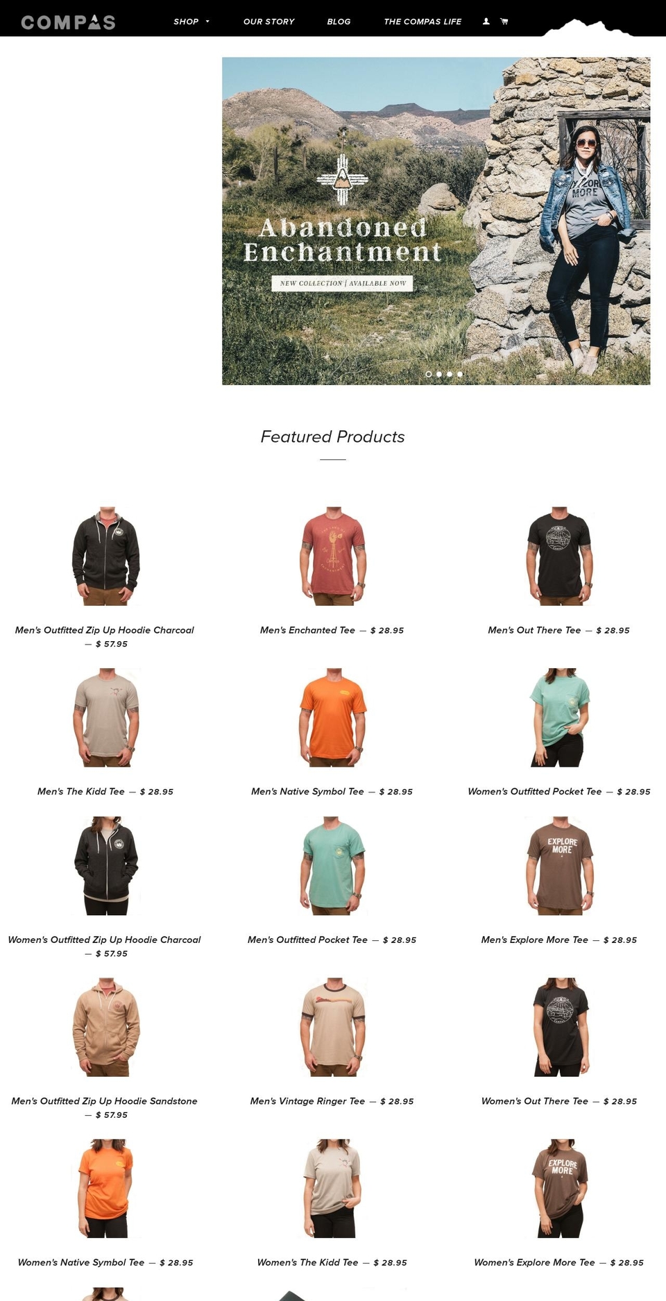 compaslife.com shopify website screenshot