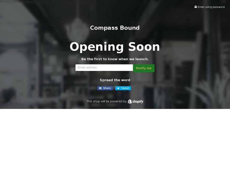 compassbound.com — Shopify storefront screenshot
