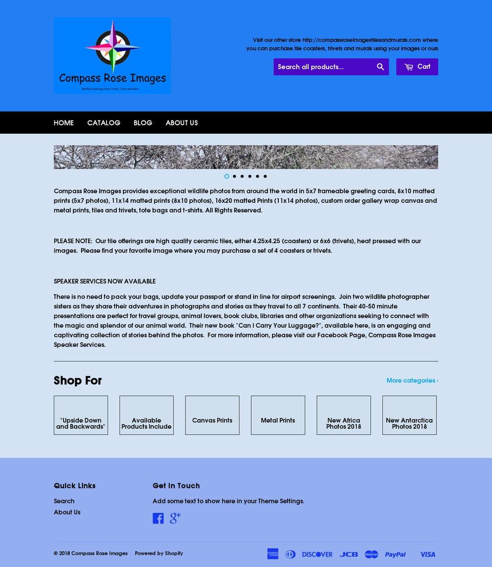 compassroseimages.com shopify website screenshot