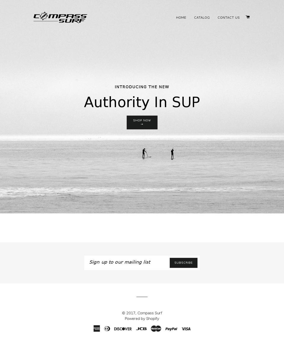 compasssurf.com shopify website screenshot