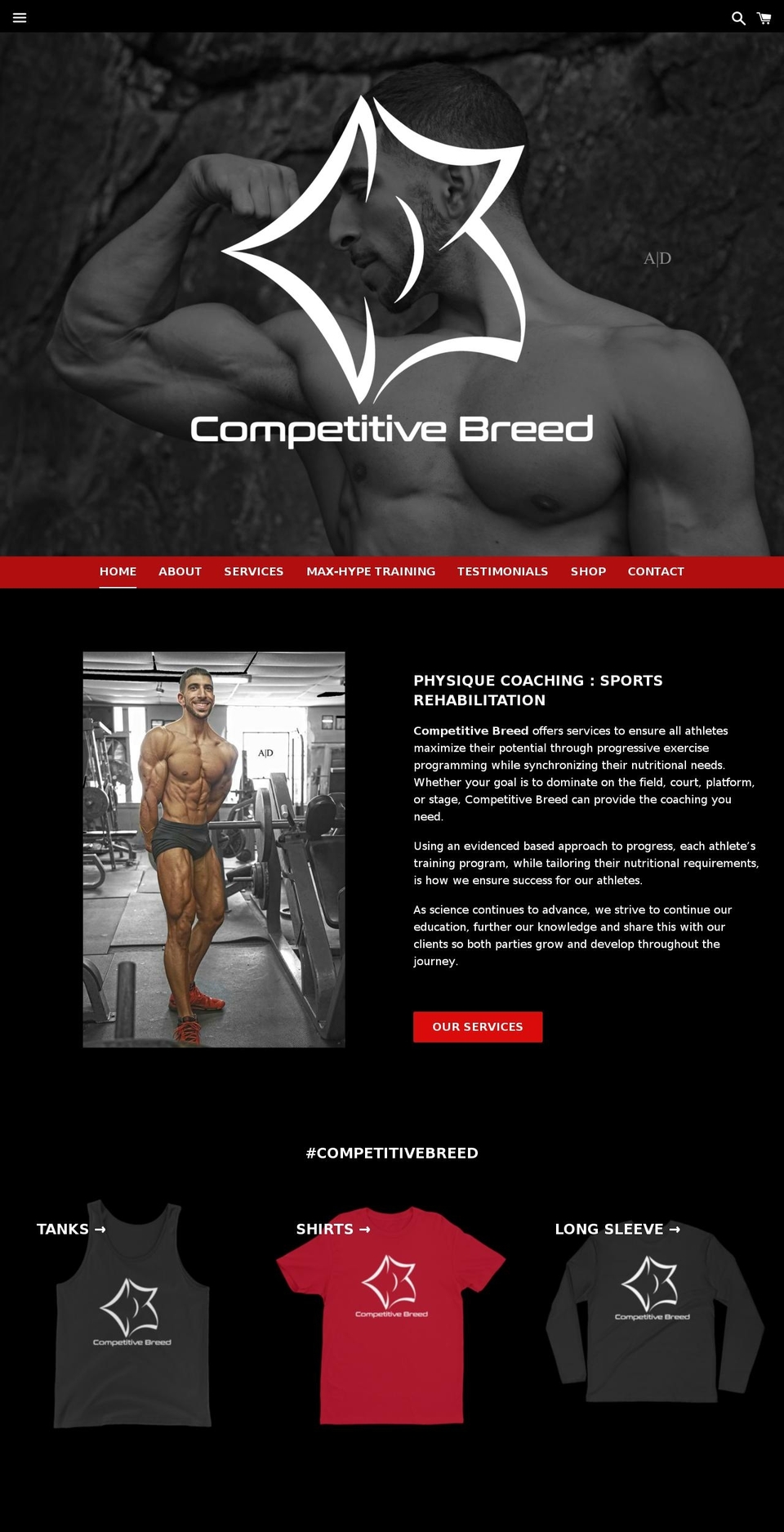 competitivebreed.com — Shopify storefront screenshot