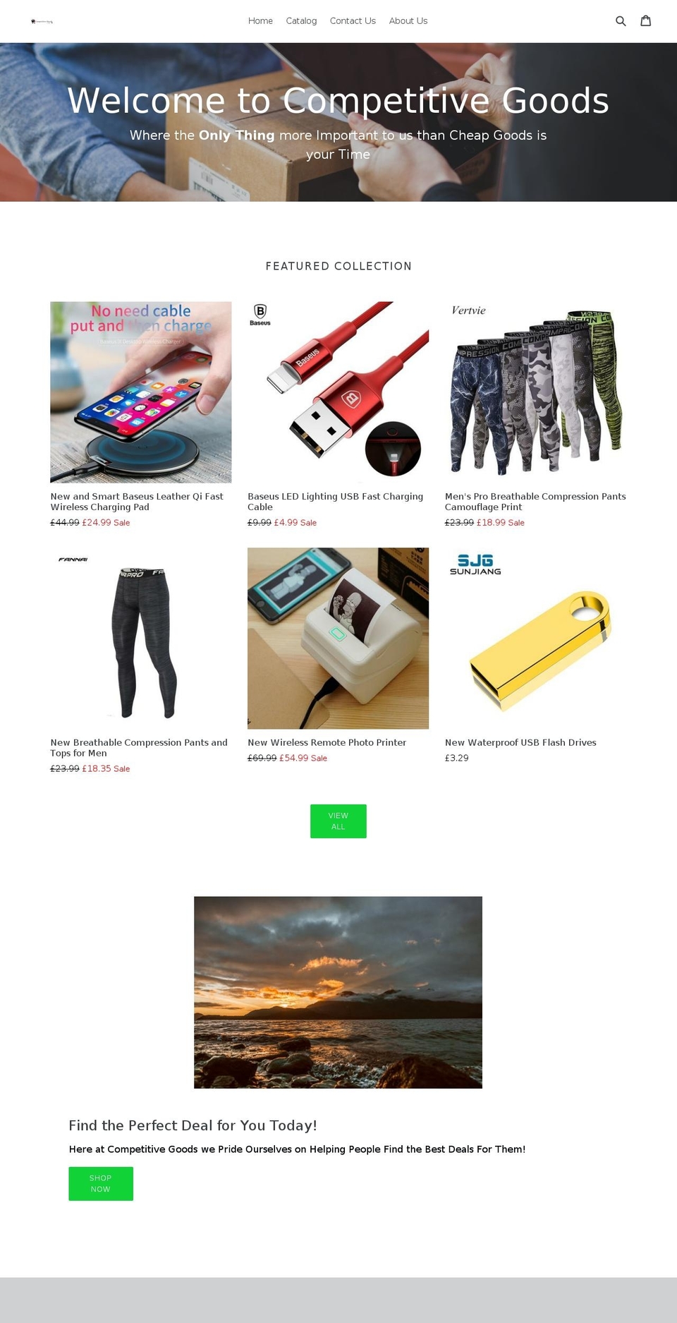 competitivegoods.com — Shopify storefront screenshot