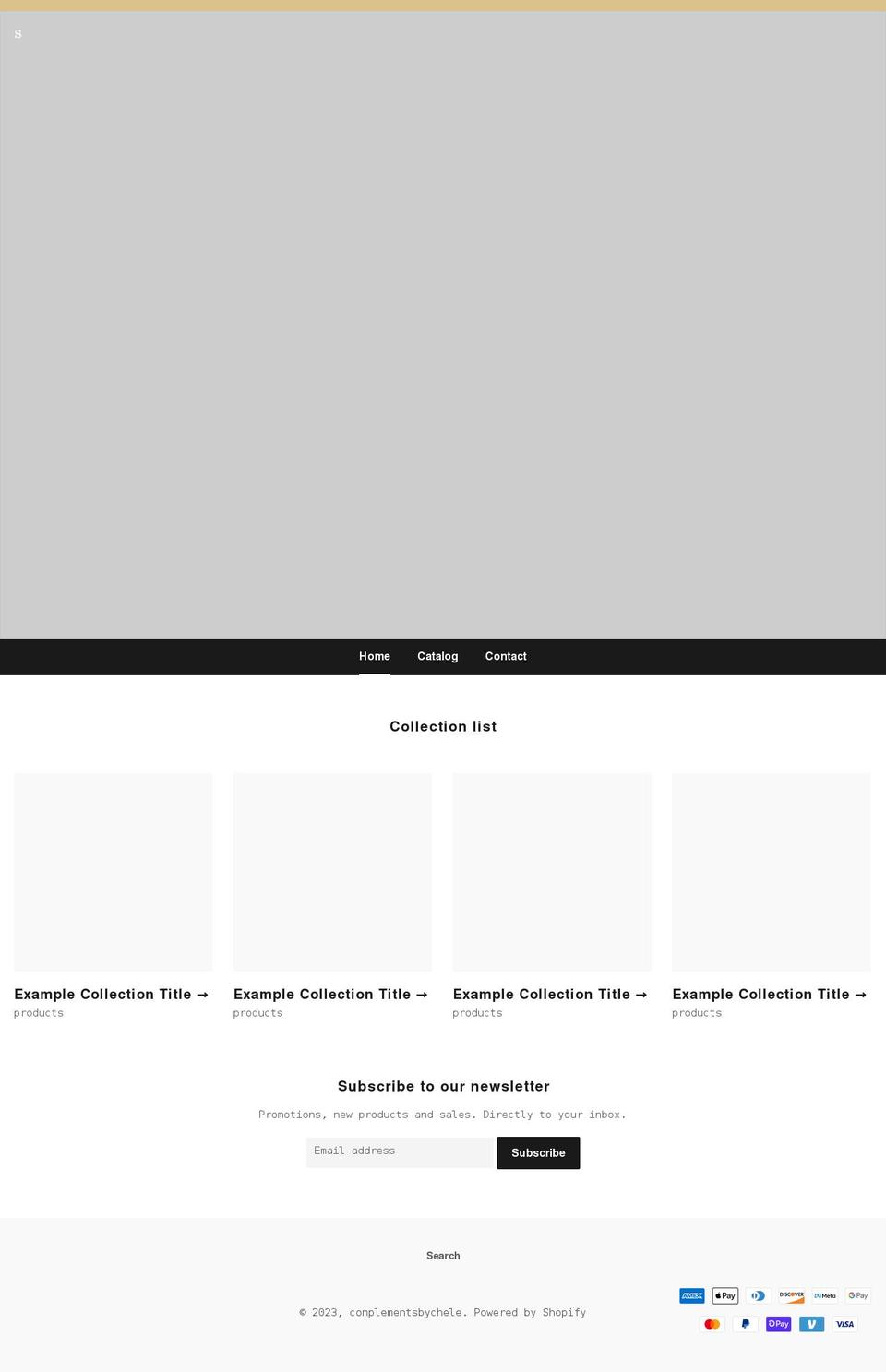 complementsbychele.com shopify website screenshot