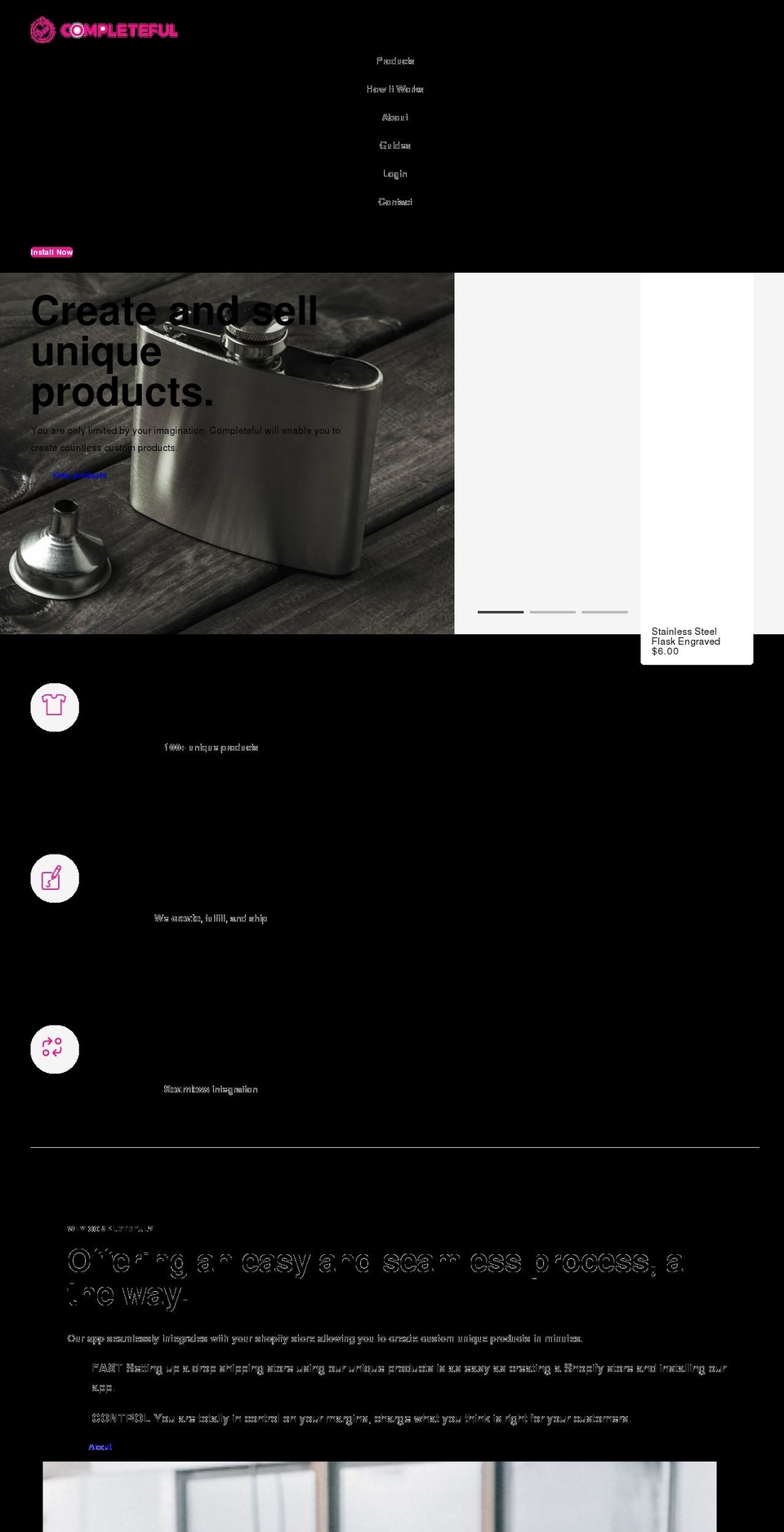 completeful.com shopify website screenshot