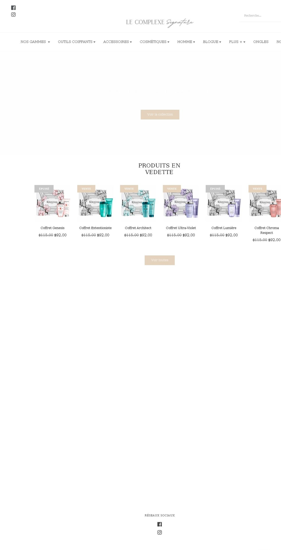 complexe-signature.com shopify website screenshot