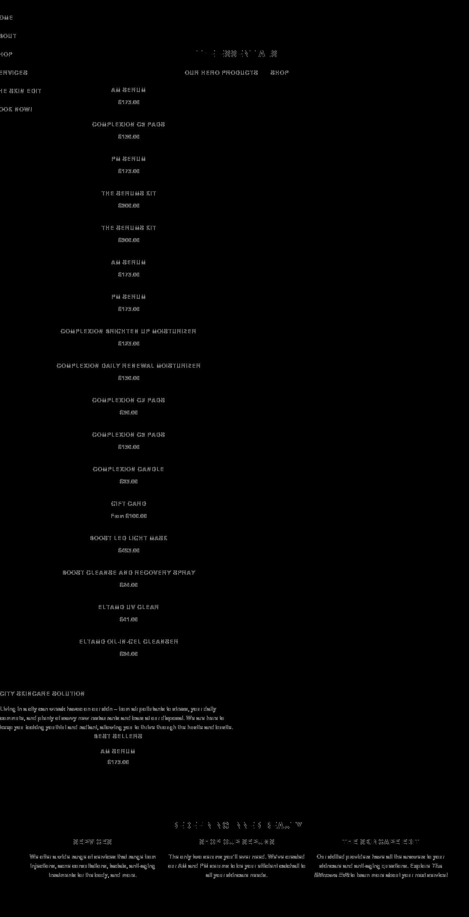complexionnashville.com shopify website screenshot
