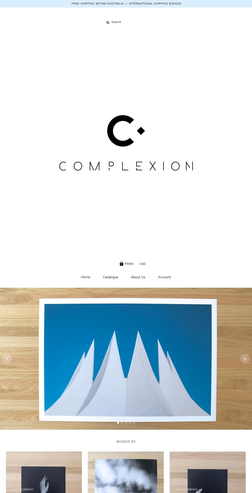 complexionstore.com shopify website screenshot