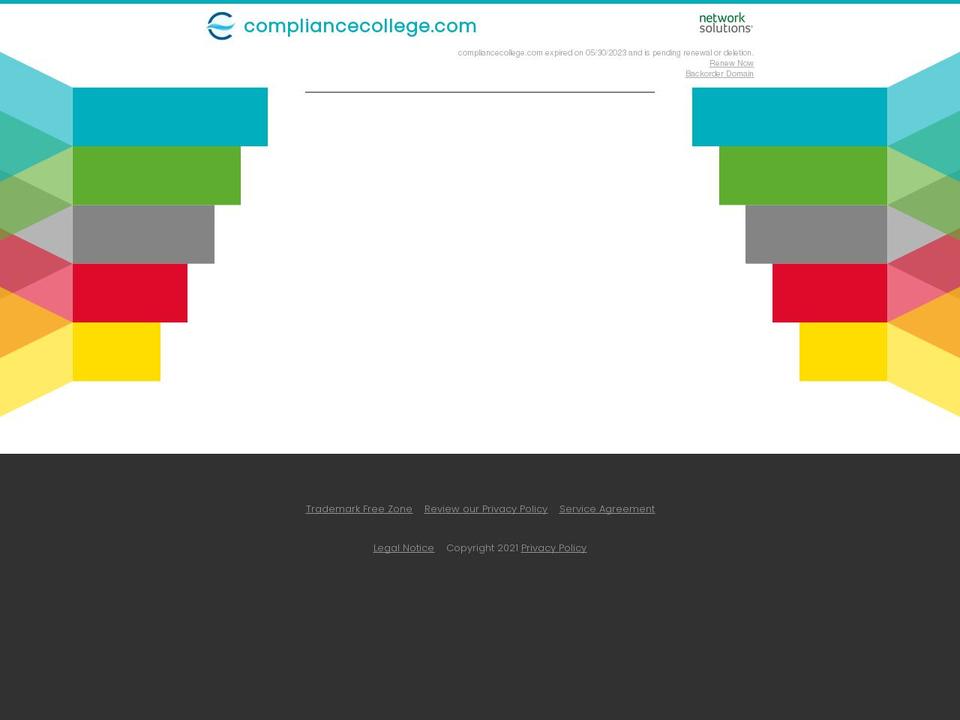 compliancecollege.com shopify website screenshot