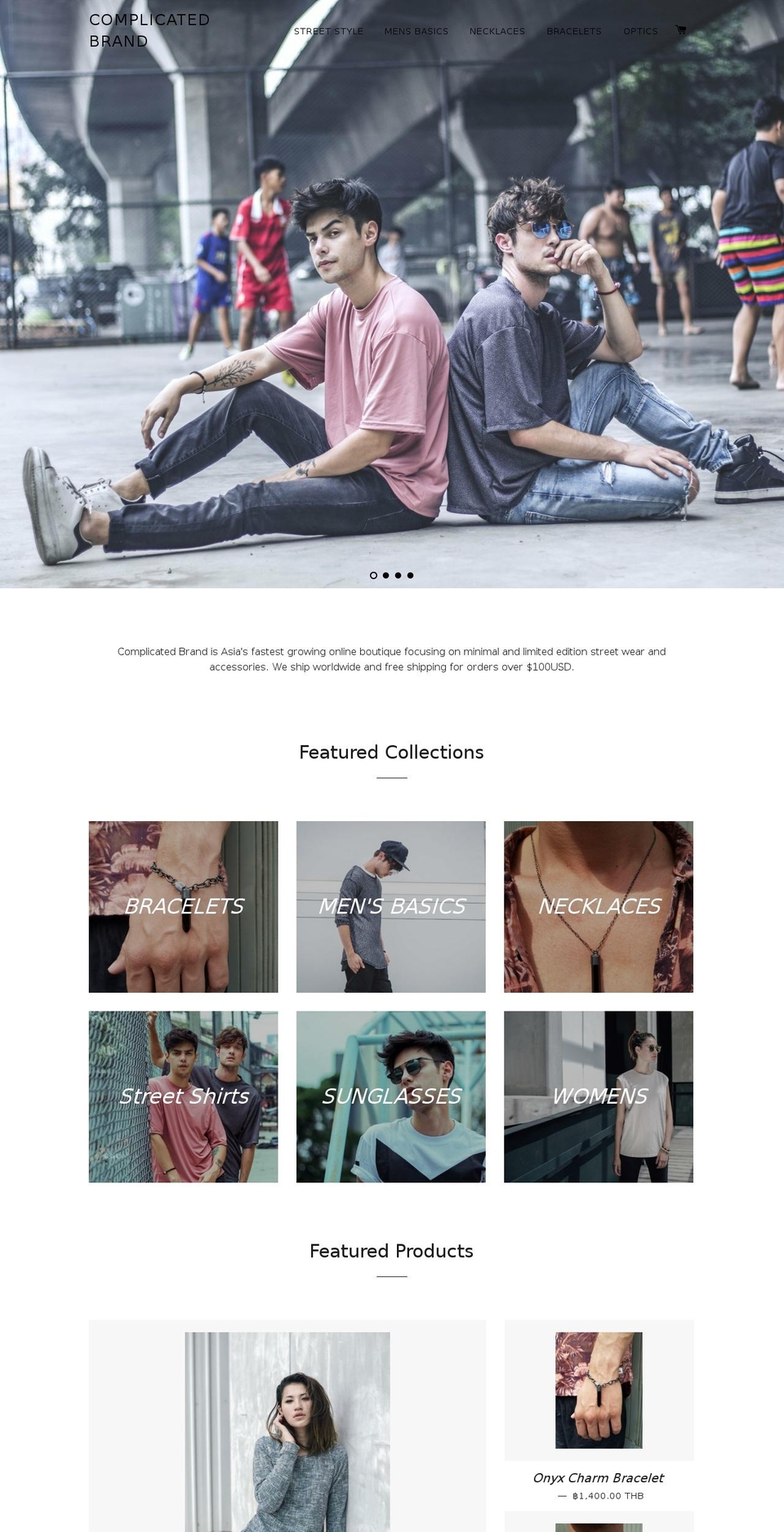 complicated-brand.com shopify website screenshot