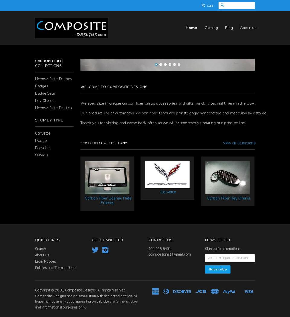 composite-designs.com — Shopify storefront screenshot