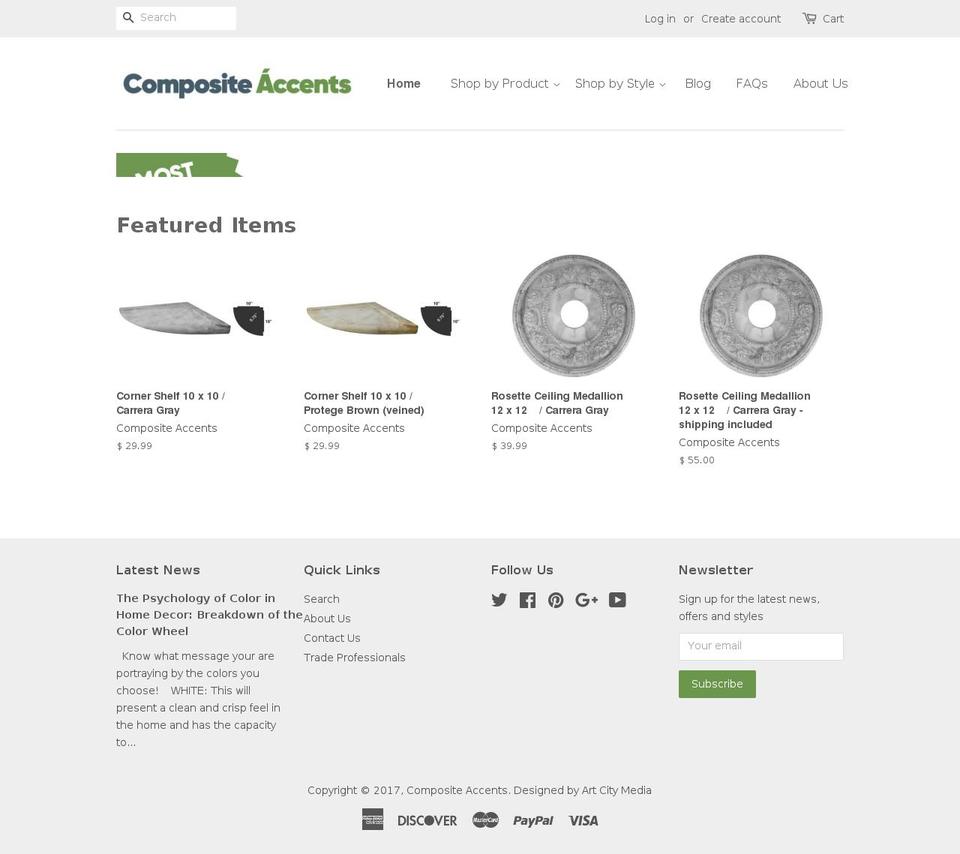 compositeaccents.com shopify website screenshot