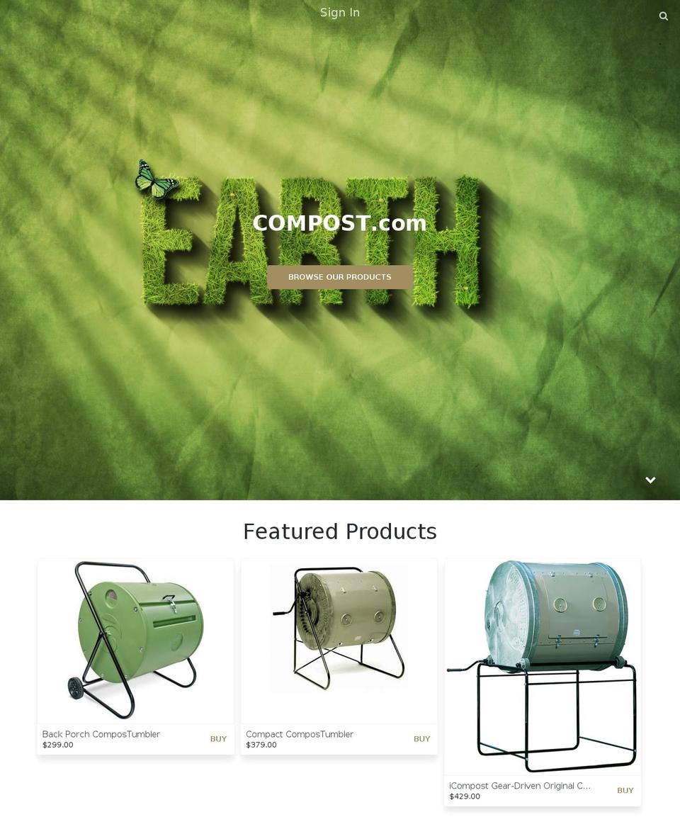 compost.com shopify website screenshot