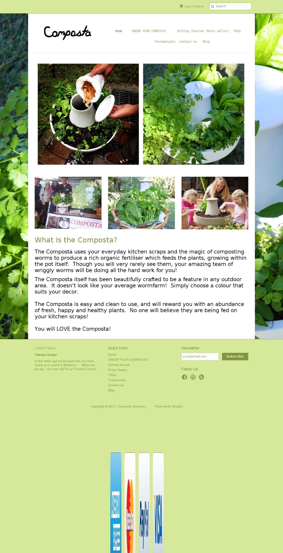 composta.com.au shopify website screenshot